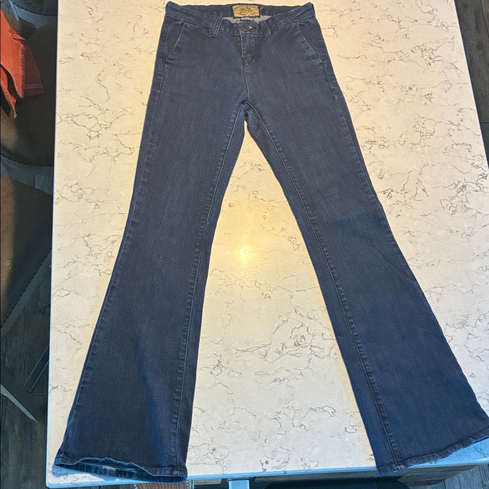 Dear John Dark midrise  flare Jean